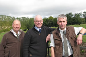 Farmer Champion John Lahoar, Professor George Gunn SAC, Practice vet Bill Robson, Laurencekirk.